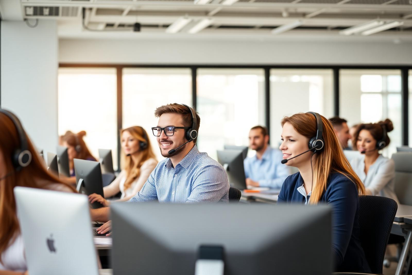 Equipe Angel Contact Center em operação